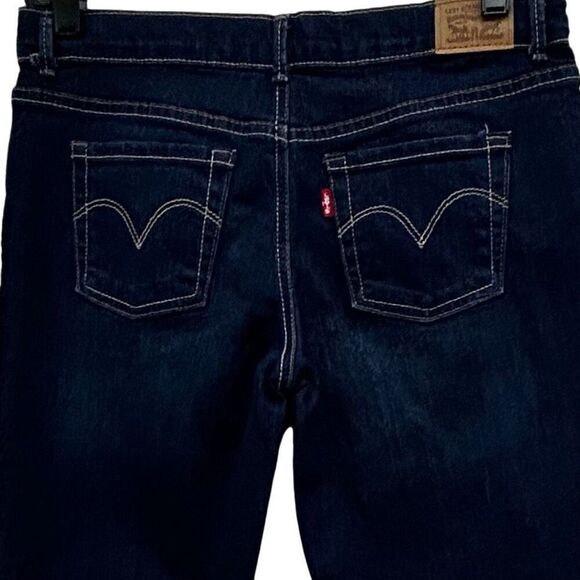 New Levi's 710 Super Skinny Jeans Girls Size 16 Dark Wash Slim Fit Adjustable - Picture 6 of 11